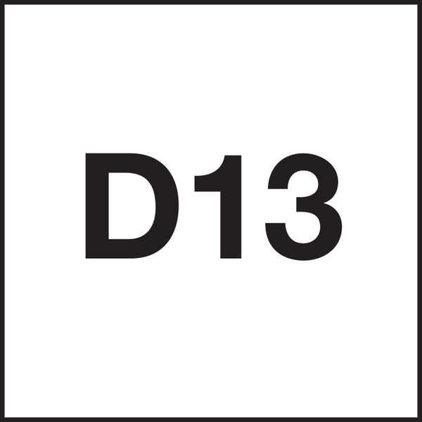 Gevind toleranceklasse  : D13